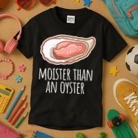 Moister Than An Oyster Shucking Kids T-Shirt thumb 3