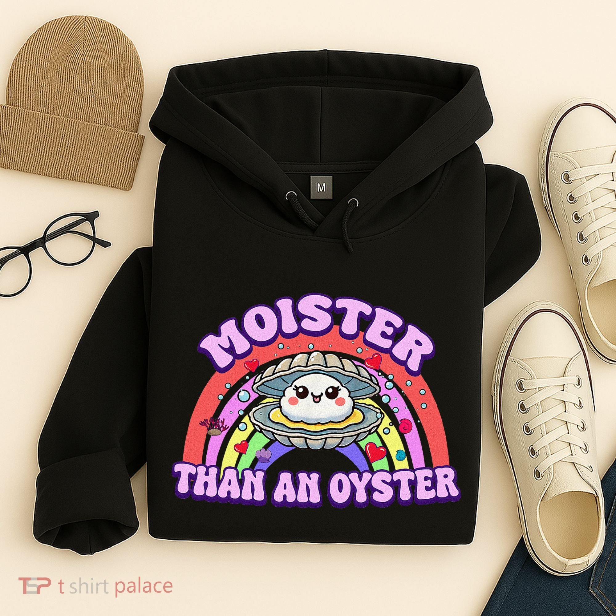 Moister Than An Oyster Funny Shellfish Seafood Gift Hoodie