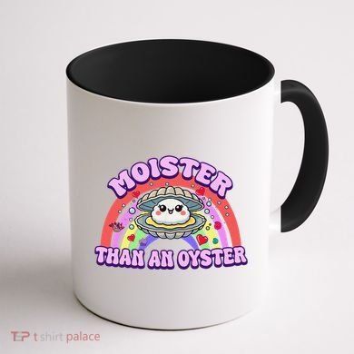 Moister Than An Oyster Funny Shellfish Seafood Gift Coffee Mug back
