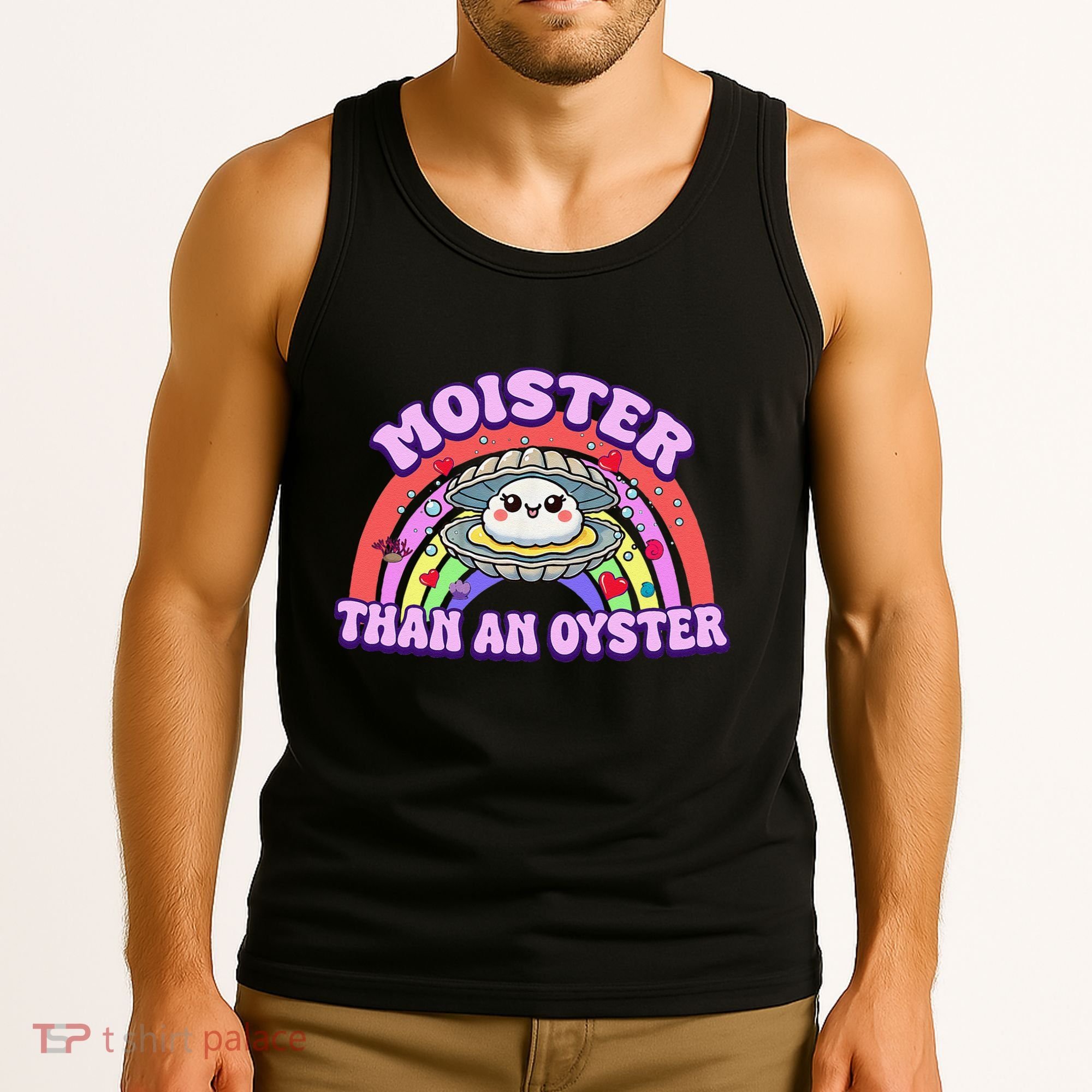 Moister Than An Oyster Funny Shellfish Seafood Gift Tank Top