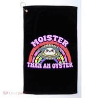 Moister Than An Oyster Funny Shellfish Seafood Gift Golf Towel thumb 0