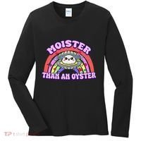 Moister Than An Oyster Funny Shellfish Seafood Gift Women's Long Sleeve Shirt thumb 0