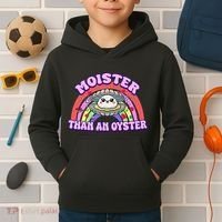 Moister Than An Oyster Funny Shellfish Seafood Gift Kids Hoodie thumb 2