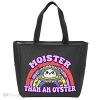 Moister Than An Oyster Funny Shellfish Seafood Gift Tote Bag thumb 0