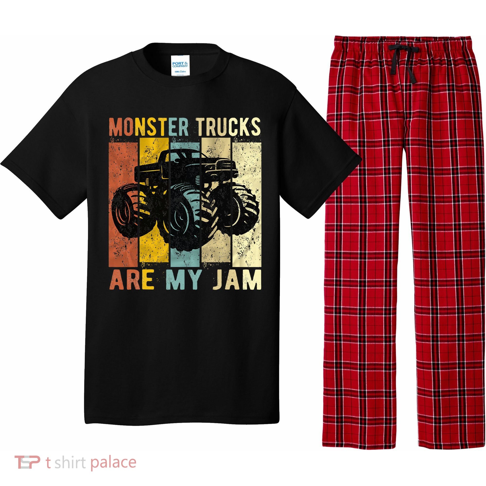 Monster Truck Are My Jam Pajama Set