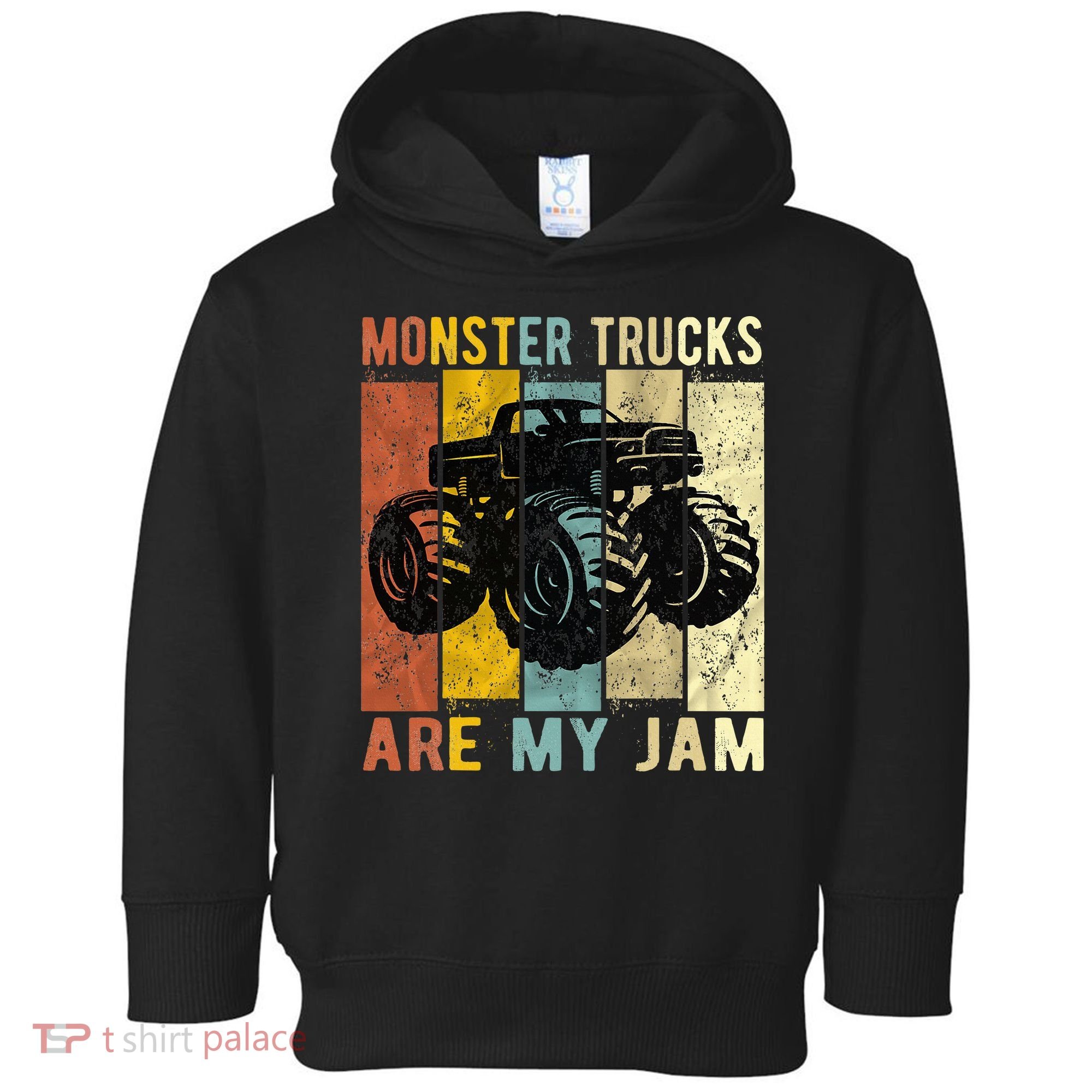 Monster Truck Are My Jam Toddler Hoodie