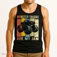 Monster Truck Are My Jam Tank Top thumb 3