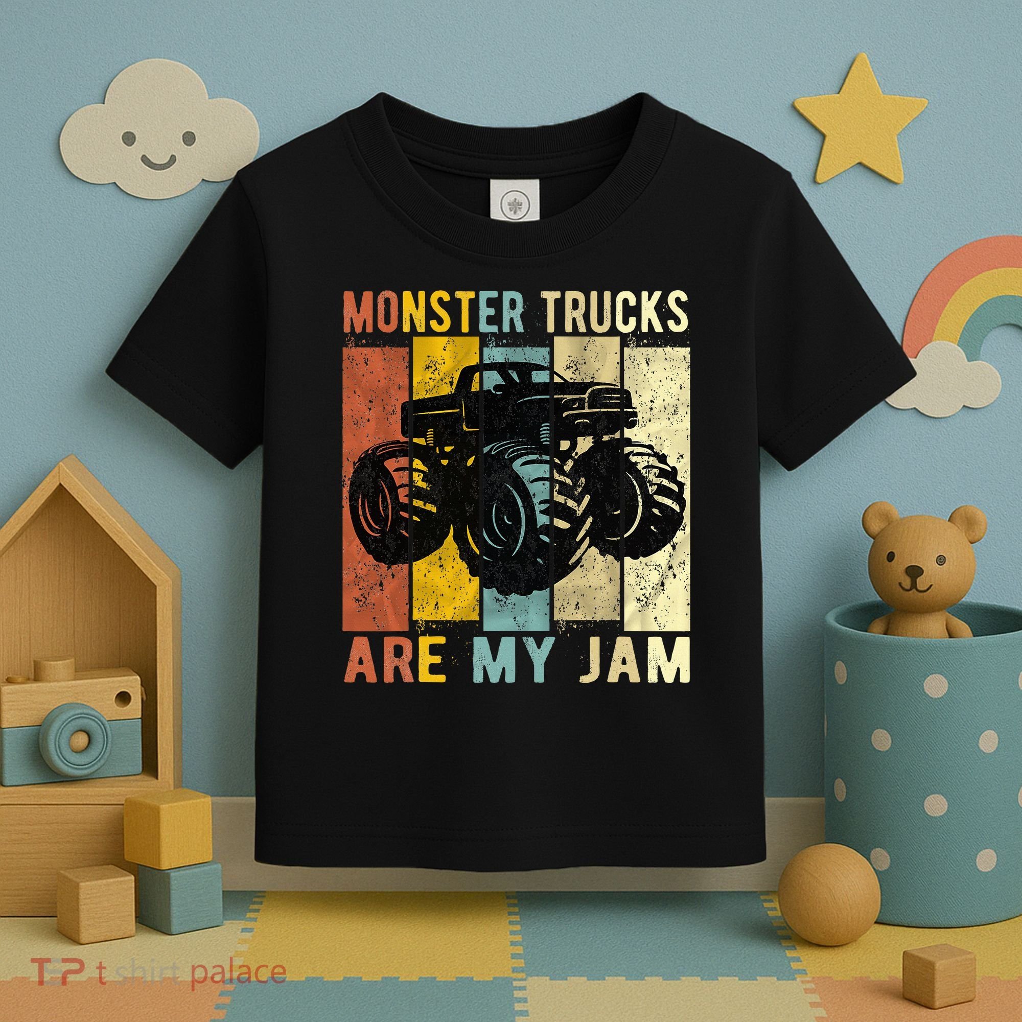 Monster Truck Are My Jam Toddler T-Shirt