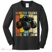 Monster Truck Are My Jam Kids Long Sleeve Shirt thumb 0