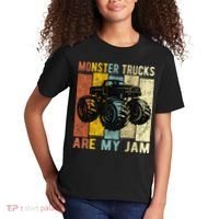 Monster Truck Are My Jam Kids T-Shirt thumb 2