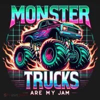 Monster Trucks Are My Jam Women's T-Shirt thumb 6