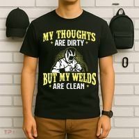 My Thoughts Are Dirty But My Welds Are Clean Funny Welder T-Shirt thumb 6