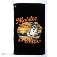 Moisture Than An Oyster Funny Shellfish Shuck Golf Towel thumb 0