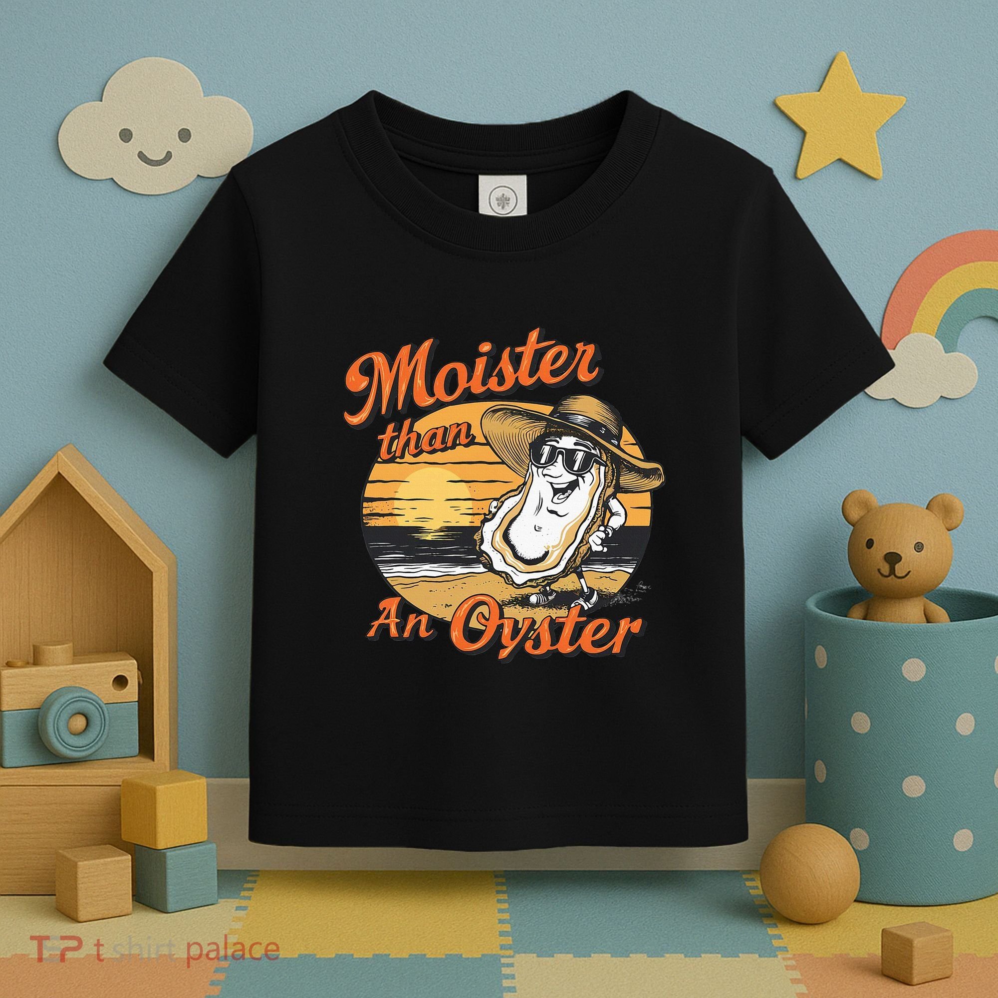 Moisture Than An Oyster Funny Shellfish Shuck Toddler T-Shirt