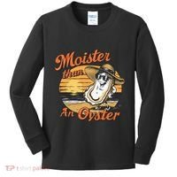 Moisture Than An Oyster Funny Shellfish Shuck Kids Long Sleeve Shirt thumb 0