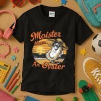Moisture Than An Oyster Funny Shellfish Shuck Kids T-Shirt thumb 3