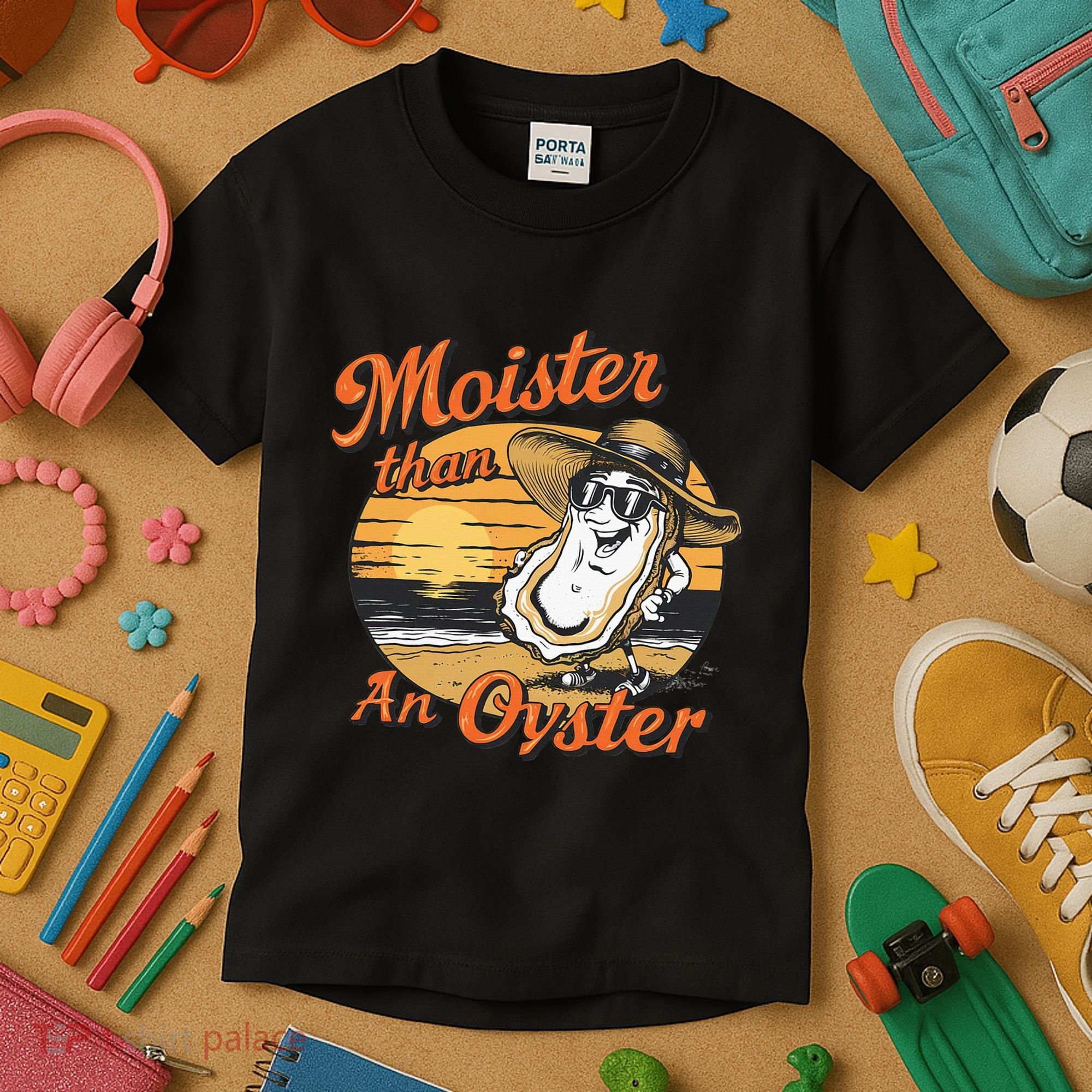Moisture Than An Oyster Funny Shellfish Shuck Kids T-Shirt