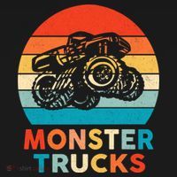 Monster Truck And Adults Cool Gift Bucket Hat thumb 4