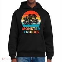 Monster Truck And Adults Cool Gift District V.I.T. Heavyweight Hoodie thumb 0