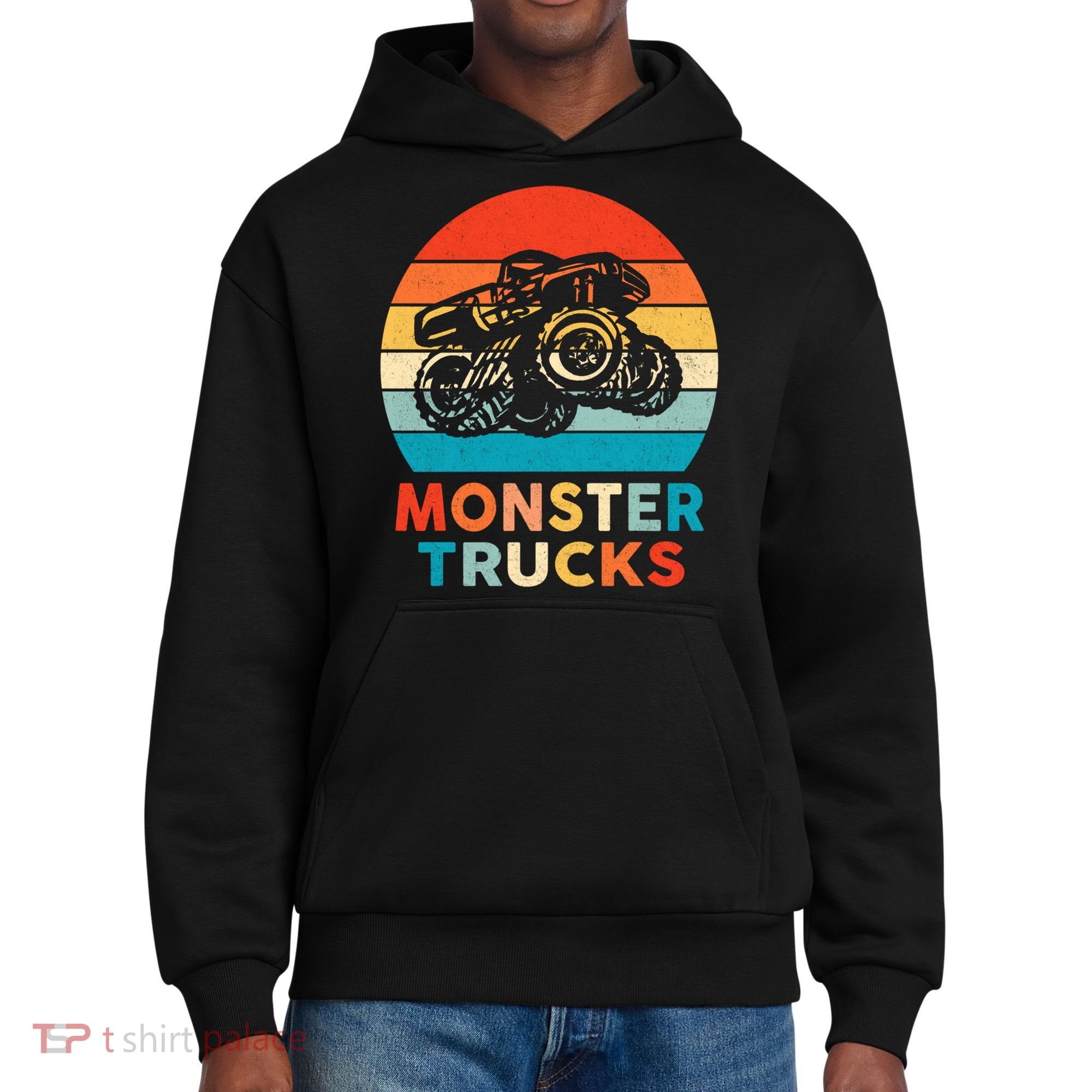 Monster Truck And Adults Cool Gift District V.I.T. Heavyweight Hoodie
