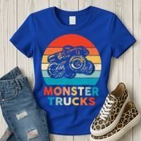 Monster Truck And Adults Cool Gift Women's T-Shirt thumb 3