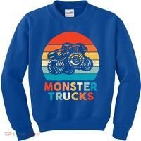 Monster Truck And Adults Cool Gift Kids Sweatshirt thumb 0