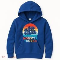 Monster Truck And Adults Cool Gift Kids Hoodie thumb 0