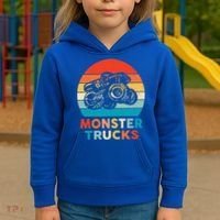 Monster Truck And Adults Cool Gift Kids Hoodie thumb 3