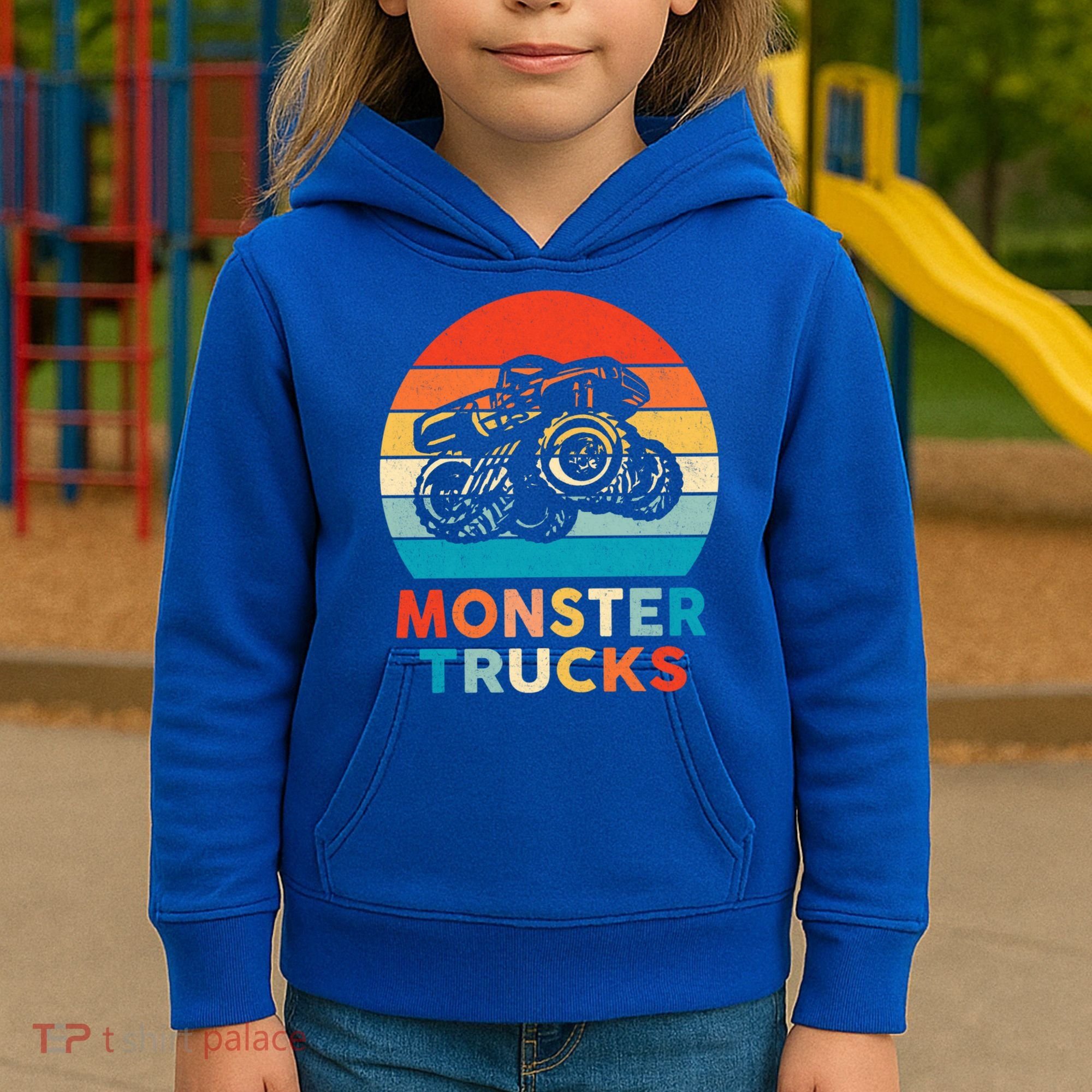 Monster Truck And Adults Cool Gift Kids Hoodie