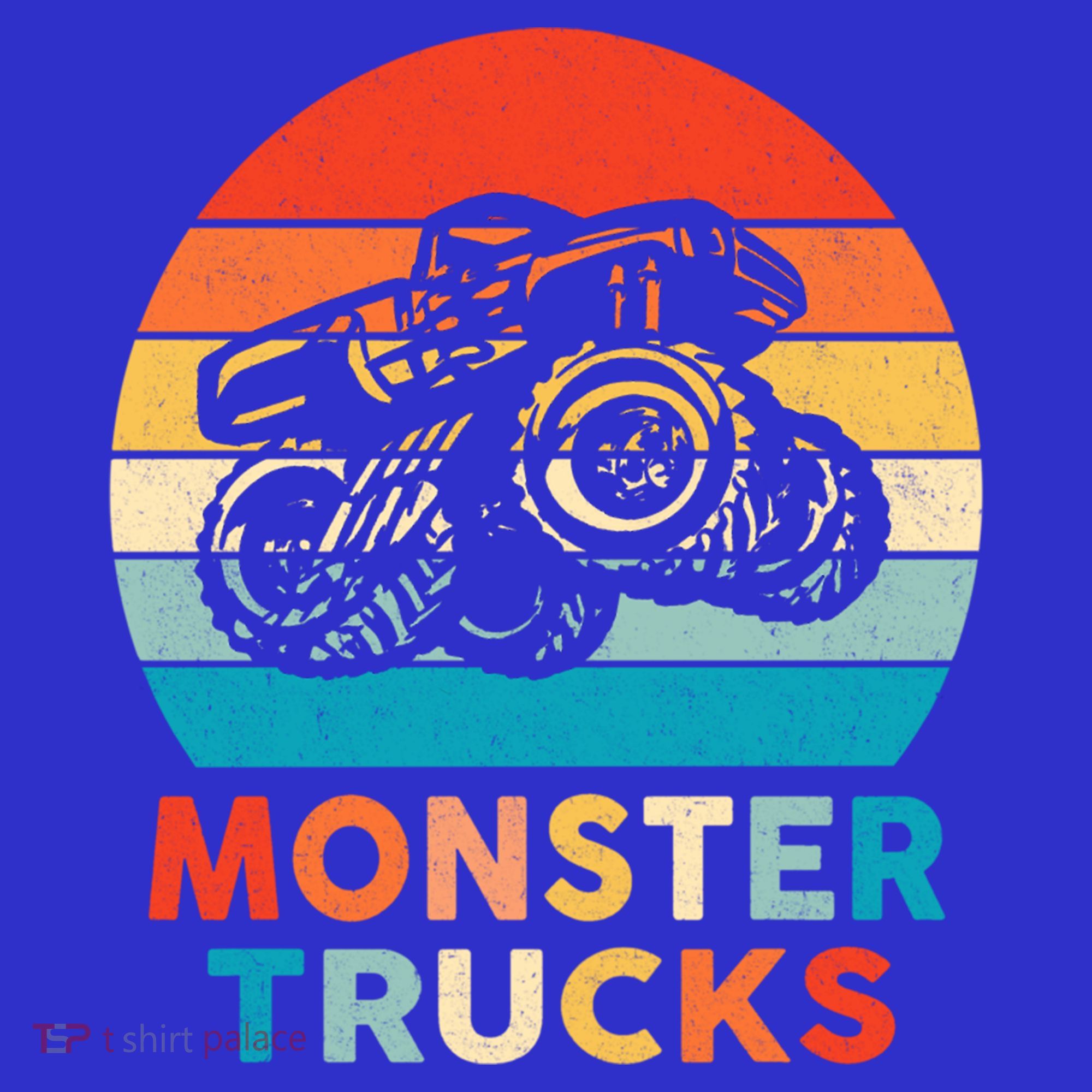 Monster Truck And Adults Cool Gift Kids Plaid Pajama Set