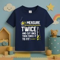 Measure Twice And Cut Once Funny Woodworking Toddler T-Shirt thumb 3