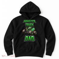 Monster Trucks Are My Jam Monster Truck Dad Hoodie thumb 0