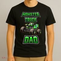 Monster Trucks Are My Jam Monster Truck Dad T-Shirt thumb 3