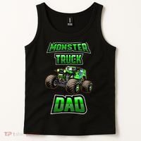Monster Trucks Are My Jam Monster Truck Dad Tank Top thumb 2