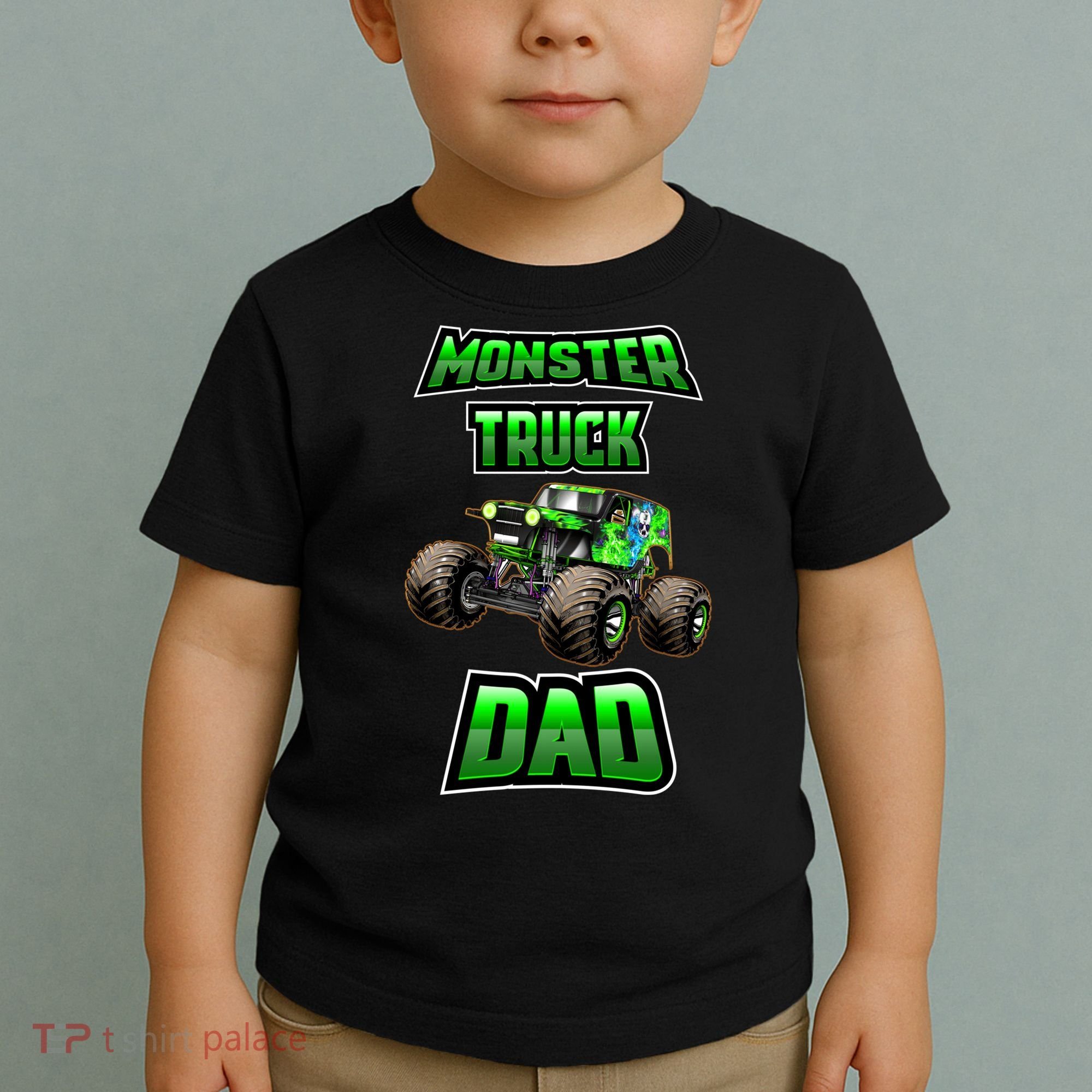 Monster Trucks Are My Jam Monster Truck Dad Toddler T-Shirt