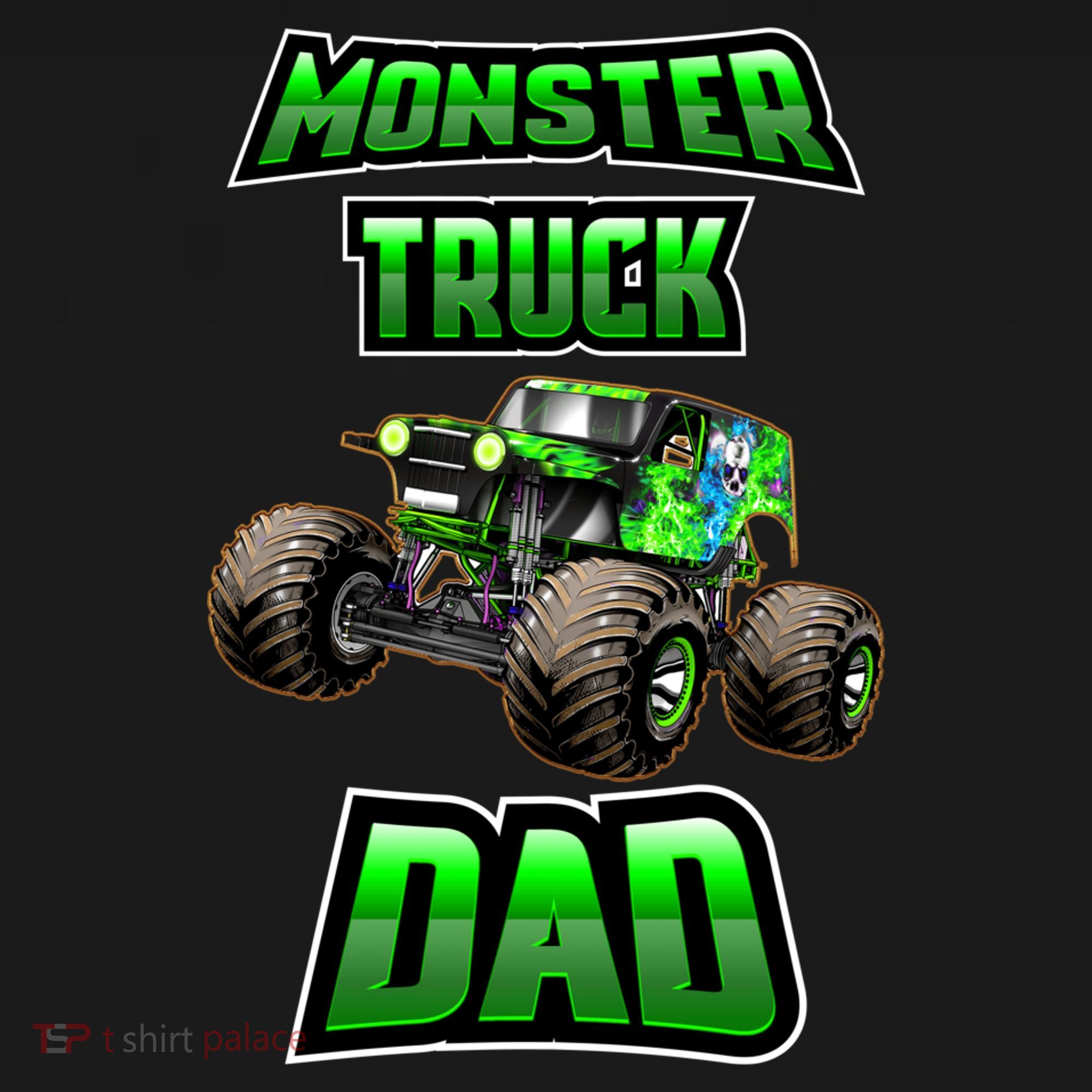 Monster Trucks Are My Jam Monster Truck Dad Toddler T-Shirt