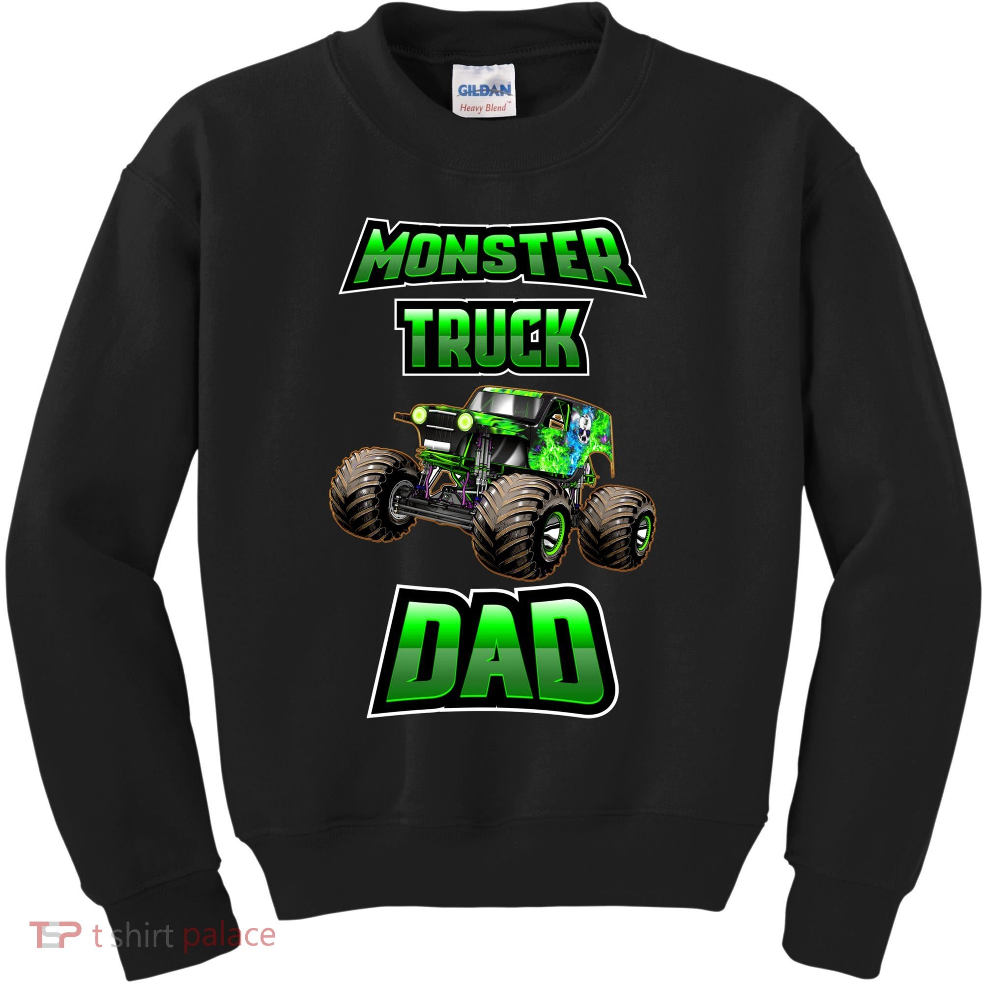 Monster Trucks Are My Jam Monster Truck Dad Kids Sweatshirt