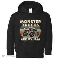 Monster Trucks Are My Jam Toddler Hoodie thumb 0