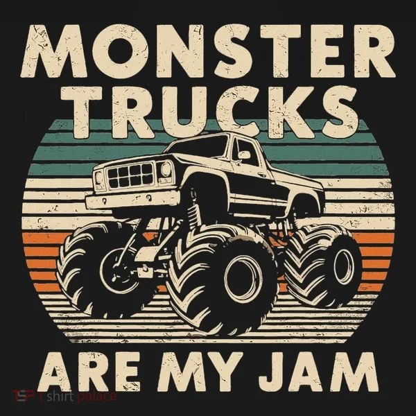 Monster Trucks Are My Jam Toddler Hoodie