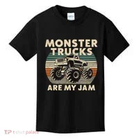 Monster Trucks Are My Jam Kids T-Shirt thumb 0
