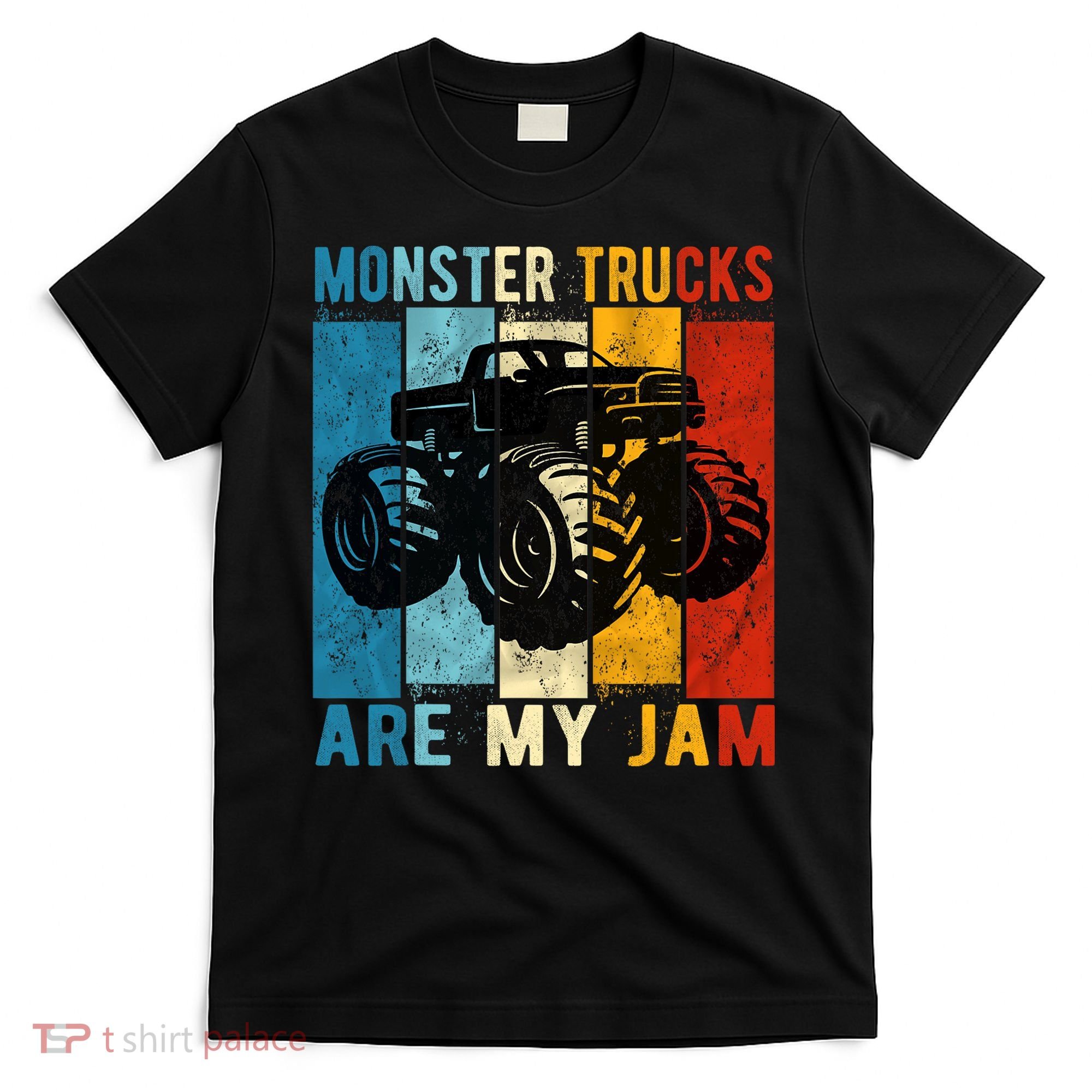 Monster Trucks Are My Jam Vintage Retro Monster Truck T-Shirt