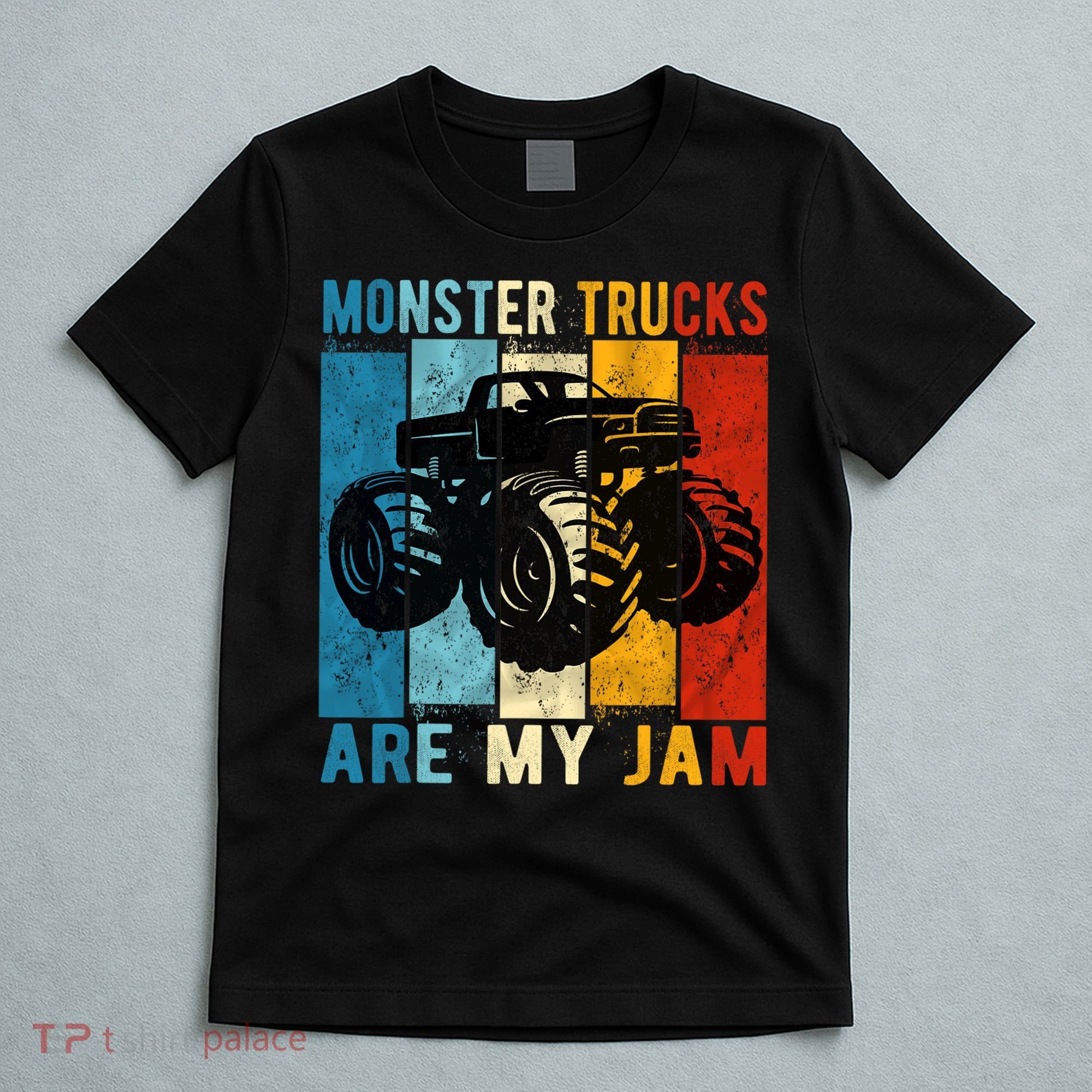 Monster Trucks Are My Jam Vintage Retro Monster Truck T-Shirt