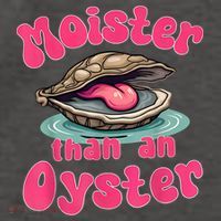 Moister Than An Oyster Funny Seafood Humor Vector Backpack thumb 2