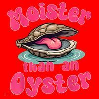 Moister Than An Oyster Funny Seafood Humor Santa Hat thumb 1