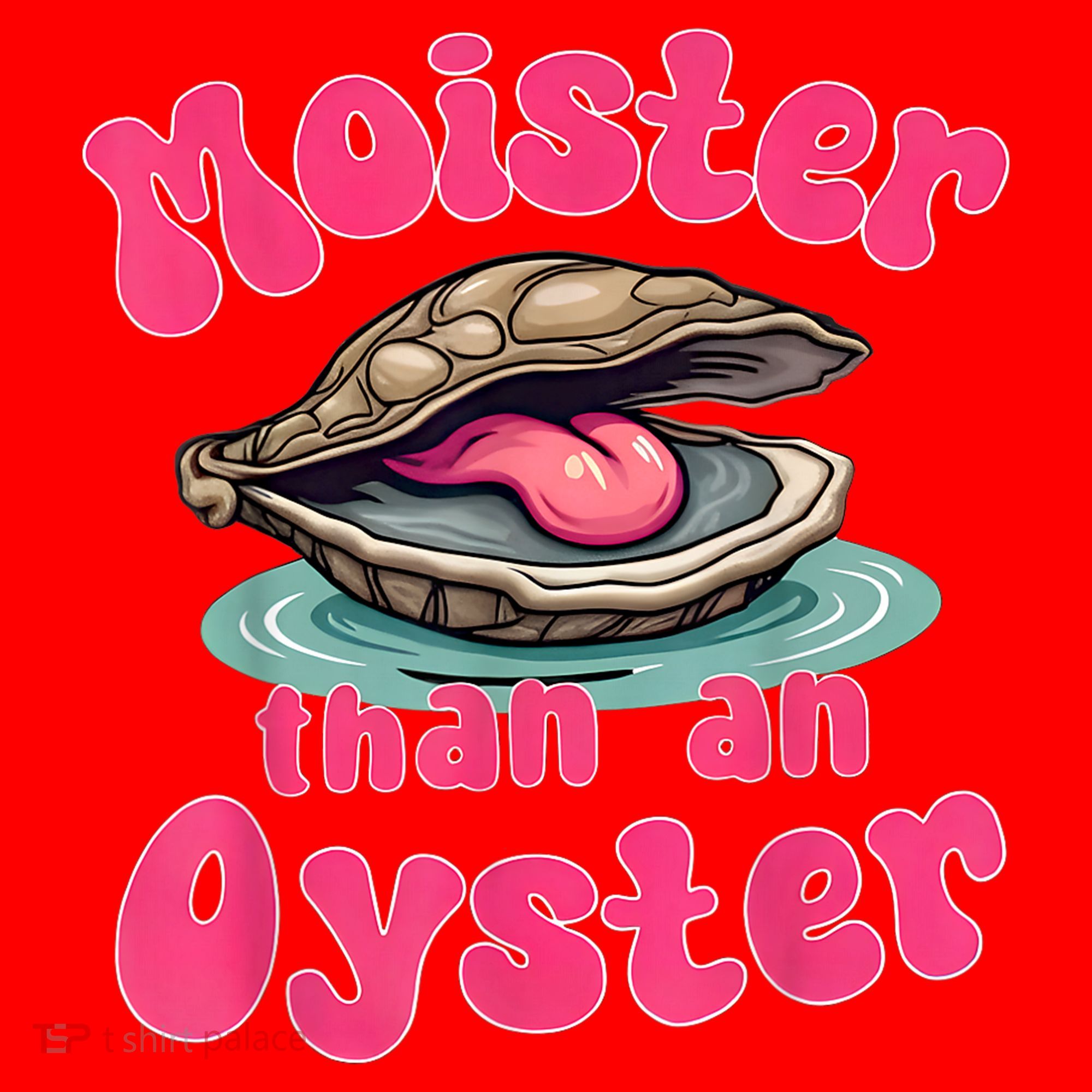 Moister Than An Oyster Funny Seafood Humor Santa Hat