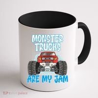 Monster Trucks Are My Jam Monster Truck Cute Gift Coffee Mug thumb 1