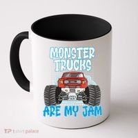 Monster Trucks Are My Jam Monster Truck Cute Gift Coffee Mug thumb 0