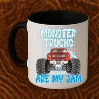 Monster Trucks Are My Jam Monster Truck Cute Gift Coffee Mug thumb 2