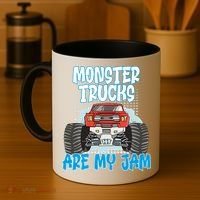 Monster Trucks Are My Jam Monster Truck Cute Gift Coffee Mug thumb 4