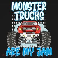 Monster Trucks Are My Jam Monster Truck Cute Gift Ornament thumb 1
